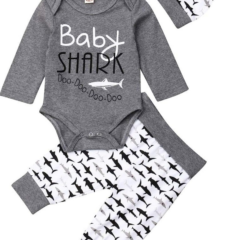 Baby Shark Gender Neutral Infant Outfit